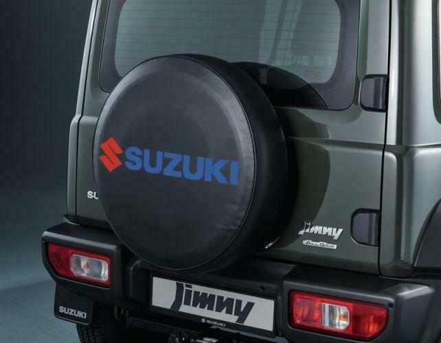 Genuine Suzuki JIMNY Soft Leather Spare Wheel Cover Black BLUE 99000-990YB-700