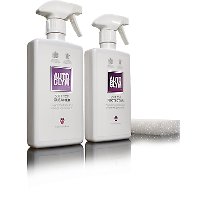 NEW Autoglym CONVERTIBLE FABRIC ROOF HOOD CLEANER Soft Top Kit Set FREE GIFT