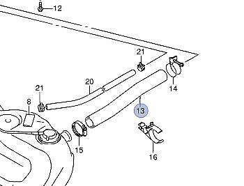 NEW FIAT SEDICI Petrol/Diesel Fuel Filler RUBBER Connect PIPE Suzuki 89241-79J00