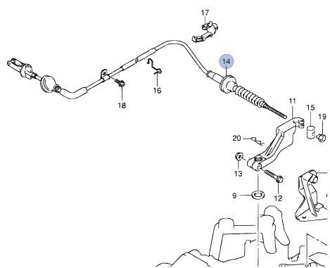 NEW Genuine Suzuki WAGON R AGILA 1.3 Clutch Cable 2000-2006 23710-83EC0