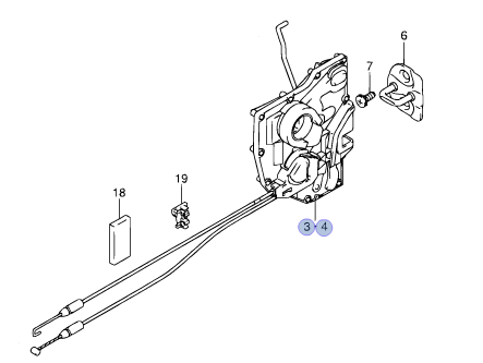 Genuine Suzuki SX4 5 DOOR Latch Lock Mechanism FRONT DRIVER RIGHT 82201-79J13