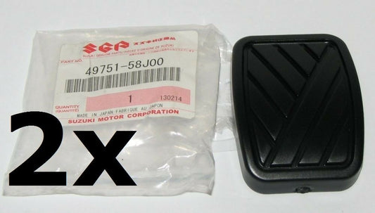 2x NEW Genuine Suzuki BRAKE / CLUTCH Pedal Rubber Pad Swift Ignis Wagon Jimny 49751-58J20