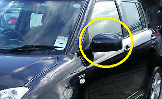 NEW Suzuki SWIFT Wing Mirror Back Cover Cap LEFT Passenger 8472A-62JA0-ZCD GREY
