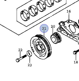 NEW Genuine Suzuki GRAND VITARA GV 1998-05 CRANK CRANKSHAFT PULLEY 12610-67G03