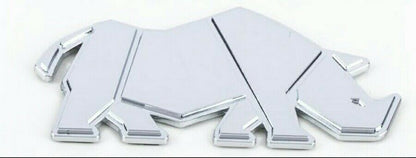 3x NEW Genuine Suzuki RHINO BADGE Chrome Swift Jimny GV Vitara SJ Samurai 3 PACK