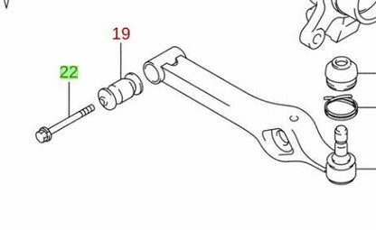 1x NEW Genuine Suzuki IGNIS Front Suspension Track Control Arm Bolt 45215-72J10