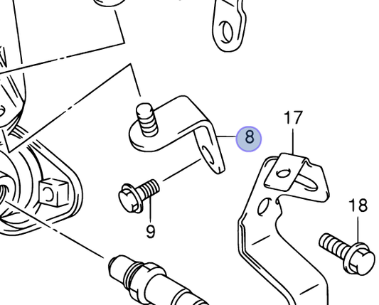 NEW Genuine Suzuki ALTO 2009-15 Front EXHAUST MANIFOLD BRACKET 14271-68K00