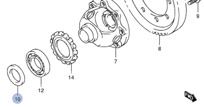 NEW Genuine Suzuki SWIFT SPLASH Driveshaft Gearbox Diff Oil Seal RIGHT 09283-40028
