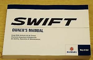 NEW Genuine Suzuki SWIFT 2012-2016 OWNERS HANDBOOK MANUAL 99011U68L2D-02E