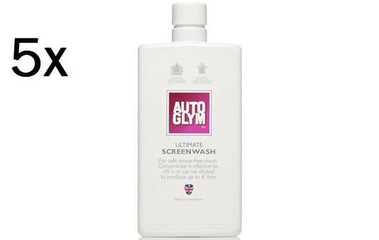 5x NEW Autoglym All Seasons SCREENWASH SCREEN WASH Concentrate 500ml FREE GIFT