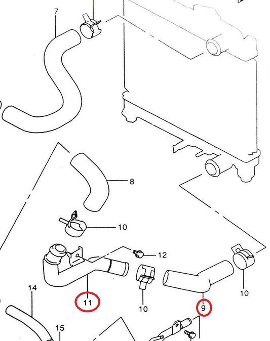 NEW Genuine Suzuki JIMNY Cooling Radiator BOTTOM Rubber Hose OUTLET Parts