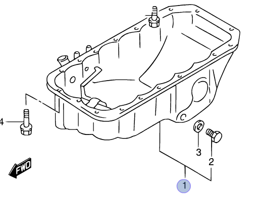 NEW Genuine Suzuki GRAND VITARA GV 1998-05 2.0D Engine Oil Sump Pan 11511-78E10