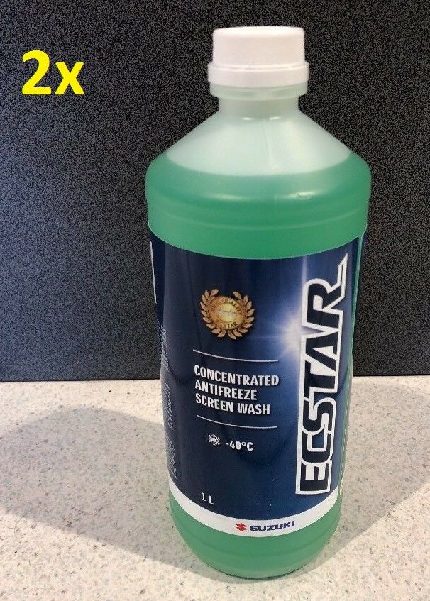 2x GENUINE SUZUKI All Seasons SCREENWASH SCREEN WASH Concentrate 1L 1 LITRE -40