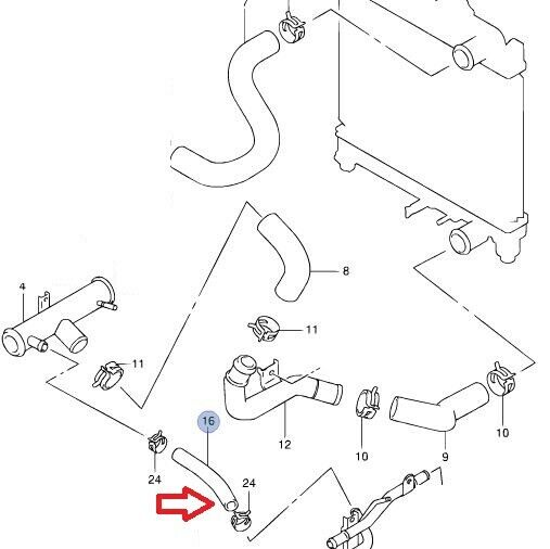 NEW Genuine Suzuki JIMNY Cooling Radiator Rubber Hose INLET 17873-81A00