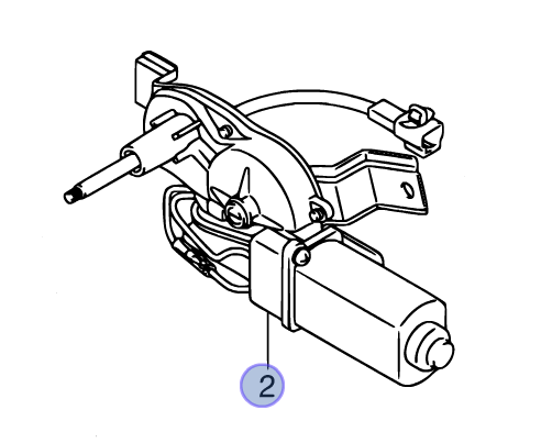 NEW Genuine Suzuki ALTO REAR BACK WINDOW WIPER MOTOR Regulator 38810M68K00