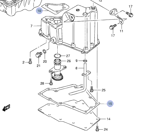 NEW Genuine Suzuki GRAND VITARA GV 07-15 Engine Oil Sump Pan GASKETS x2
