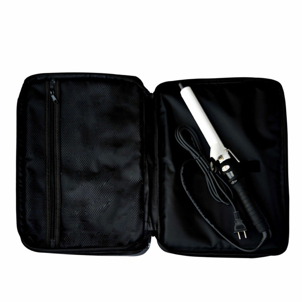 NEW Large 16" 40cm BLACK Makeup Make Up Cosmetic Bag Hard Case Travel Organizer