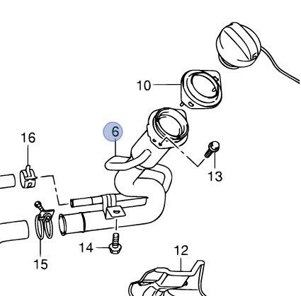 Petrol Fuel Filler Metal Pipe Neck 89201-68K10 Fits Nissan Pixo