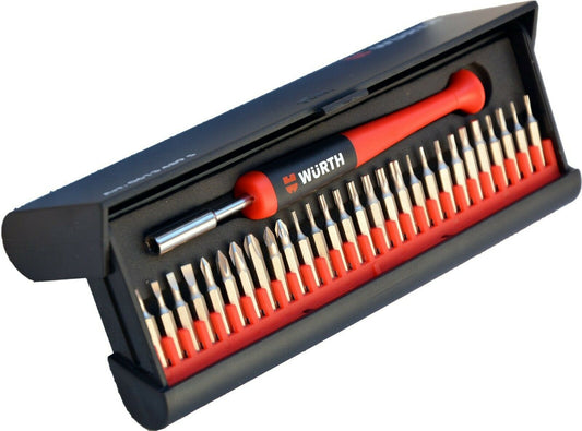 NEW GENUINE WURTH Precision Engineering Tool Driver 29 piece Repair Set 06134895