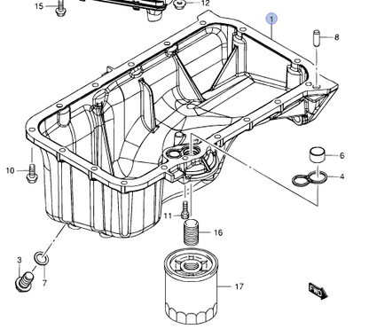NEW Vauxhall AGILA 1.0 1.2 1.3 Engine Oil Lower Sump Pan 11511-69L00