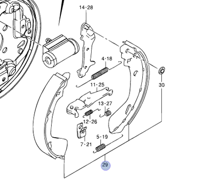 NEW Genuine Suzuki SWIFT 1.2 2011-2017 Rear Brake Shoe Kit Set 53200-68L01