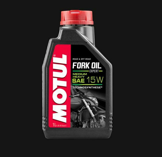 NEW Motul 15W FORK OIL Expert M/H Road & Off Technosynthese Suspension 1L 450096