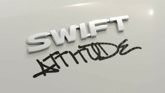 NEW Suzuki SWIFT 2011-16 Carbon Fibre effect ATTITUDE Badge Sticker 990E0-68L89