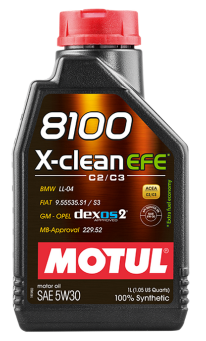 NEW Motul 8100 X-clean EFE 5W30 5W-30 FULLY SYNTHETIC MOTOR ENGINE OIL 5 Litre