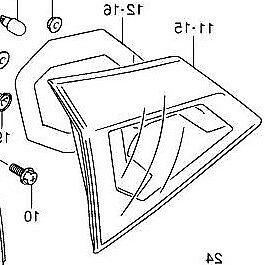 Genuine Suzuki VITARA Rear INNER Back Light Lamp Unit PASSENGER SIDE 36274-54P00