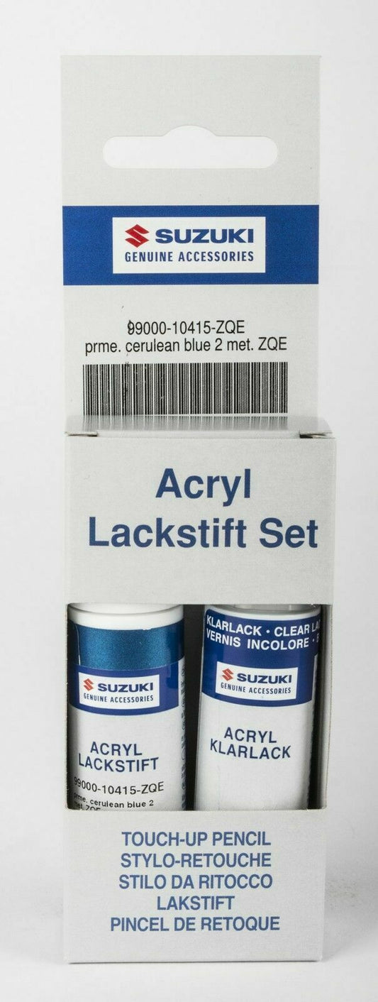 NEW Genuine Suzuki CELERIO TOUCH UP PAINT Stick Pen Brush Set CERULEAN BLUE ZQE