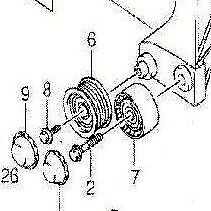 NEW Genuine Suzuki GV GRAND VITARA 1.9 2.4 Idler Pulley AIR CON 95131-67J11