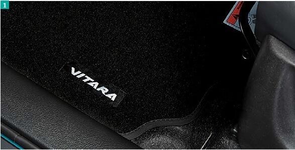 BRAND NEW Genuine Suzuki VITARA 15>Deluxe Carpet Mats Set Black Logo Embroidered