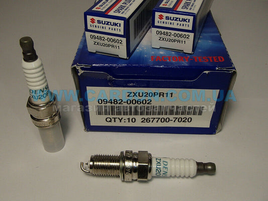 4x NEW Genuine Suzuki Denso ALTO 09-16 Spark Plug Iridium ZXU20PR11 09482-00602