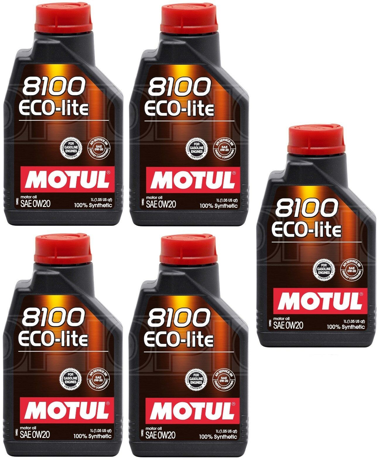 NEW Motul 8100 ECO-lite 0w20 0W-20 0-20 FULLY SYNTHETIC MOTOR ENGINE OIL 5 Litre