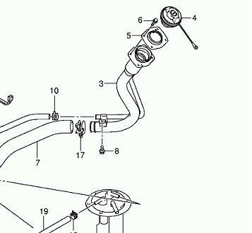 NEW Genuine Suzuki IGNIS 2000-2006 Petrol Fuel Filler Pipe 89201-86G00