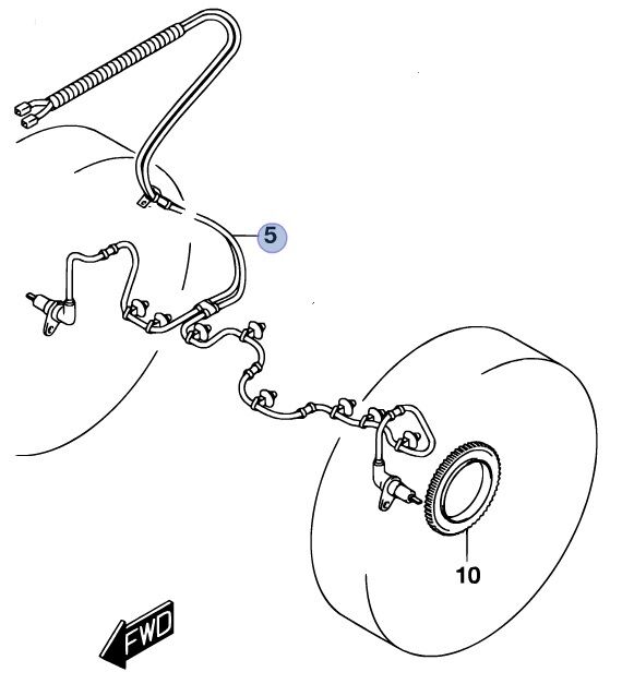 NEW Genuine Suzuki JIMNY ABS Speed Sensor Front Wheel Wheels TYPE2-9 56200-81A40