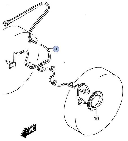 NEW Genuine Suzuki JIMNY ABS Speed Sensor Front Wheel Wheels TYPE2-9 56200-81A40