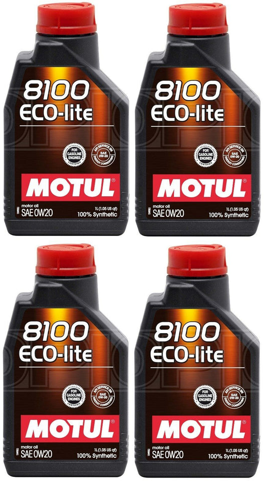 NEW Motul 8100 ECO-lite 0w20 0W-20 0-20 FULLY SYNTHETIC MOTOR ENGINE OIL 4 Litre