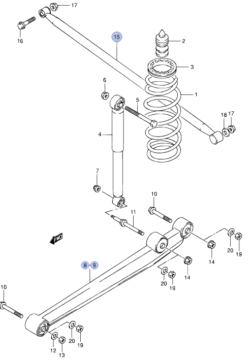 NEW Genuine Suzuki ALTO Rear Suspension Arms & Stabilizer Radius Bar Lateral Rod