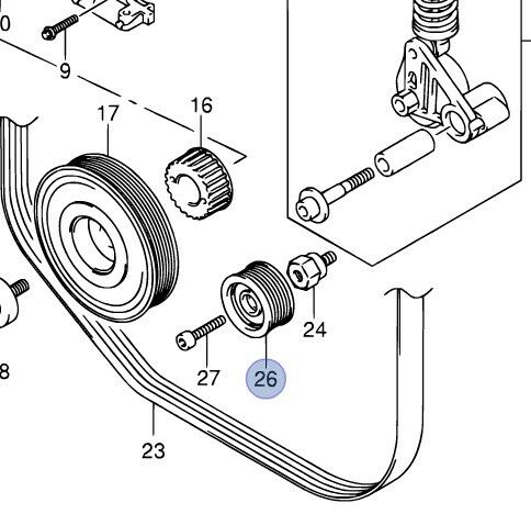 NEW Genuine Suzuki GV GRAND VITARA 1.9 2.4 Idler Pulley Crank Ribbed 49160-67J00