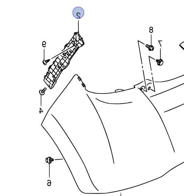 NEW Genuine Suzuki CELERIO REAR Bumper Wing Bracket LEFT PASSENGER 71822-84M00