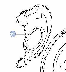 1x NEW Genuine Suzuki VITARA Front Brake Disc Back Cover Plate 55321-61M00