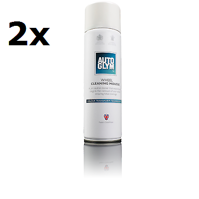 2x NEW Autoglym POLAR WHEEL CLEANING MOUSSE High Performance Cleaner +FREE GIFT