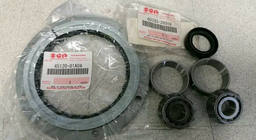 NEW Genuine Suzuki Jimny 2 Bearings & 2 Seal FULL SET Swivel Hub Kingpin Shaft