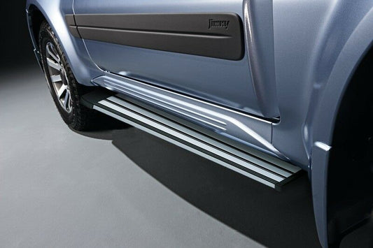 Genuine Suzuki JIMNY Pair Side Steps Running Boards Aluminium Silver 99000-990YB