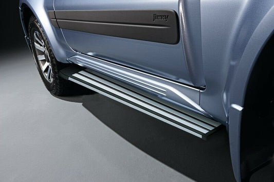 Genuine Suzuki JIMNY Pair Side Steps Running Boards Aluminium Silver 99000-990YB