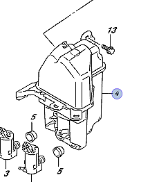 NEW Genuine Suzuki Swift 2017-On WASHER BOTTLE TANK No Cap or Neck 38450-52R00