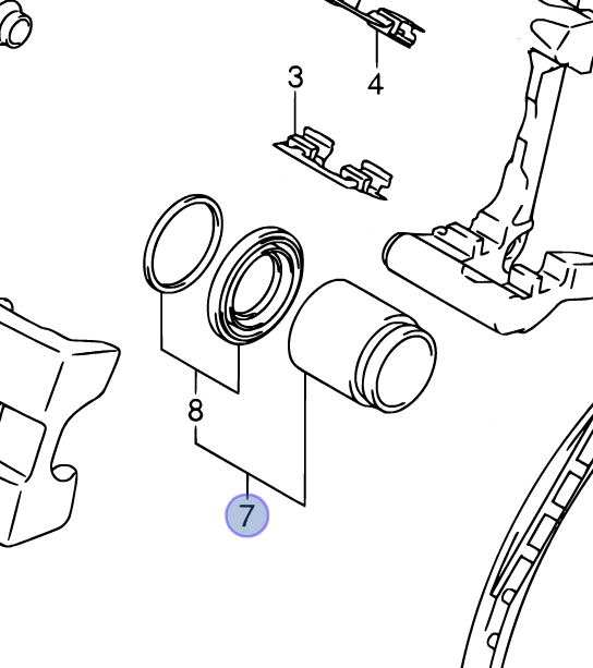 NEW Genuine Suzuki GRAND VITARA REAR Caliper PISON SEAL REPAIR KIT 55890-77K02