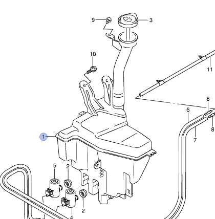 NEW Genuine Suzuki VITARA GV 2005-15 Washer Bottle Tank Resovoir 38450-65J00