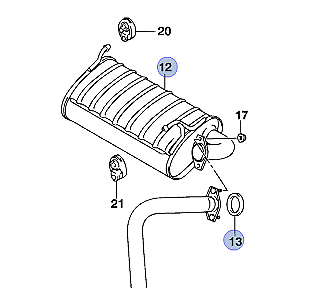 NEW Genuine Suzuki JIMNY Exhaust Back Box Silencer + GASKET - WITH VVT